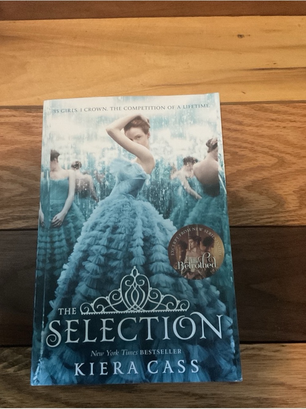 Harper Teen Paperback with Teal to White Ombre Back Cover